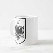 アルバニアの国章 コーヒーマグカップ (正面左)