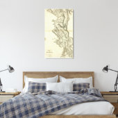 アルバニアの地図 キャンバスプリント (インサイチュ (寝室))