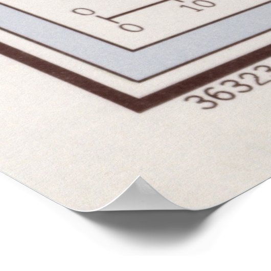 アルバニアの地図(1962)ヴィンテージアルバニアアトラス ポスター (角)