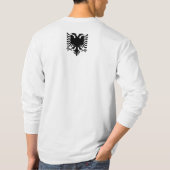 アルバニアの恋人および戦闘機 Tシャツ (裏面)