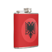アルバニアの旗と飲み物、アルバニア/スポーツファン フラスク (右)
