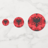 アルバニアの旗のパターン2 コンフェッティ (正面)