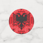 アルバニアの旗のパターン2 コンフェッティ (スモール正面)