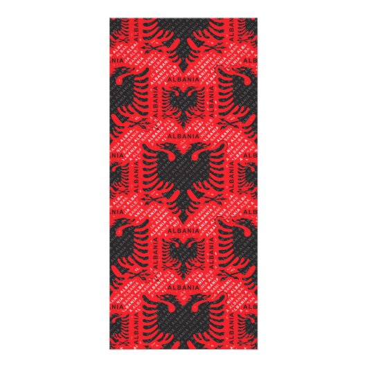 アルバニアの旗のパターン2 ラックカード (正面)
