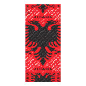 アルバニアの旗のパターン2 ラックカード (裏面)