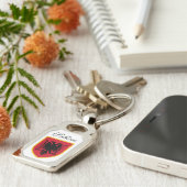 アルバニアの旗 キーホルダー (側面)