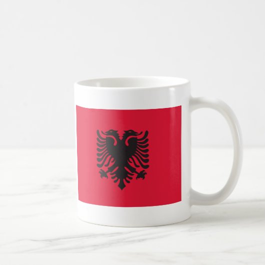 アルバニアの旗 コーヒーマグカップ (右)