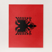 アルバニアの旗 ジグソーパズル (縦)