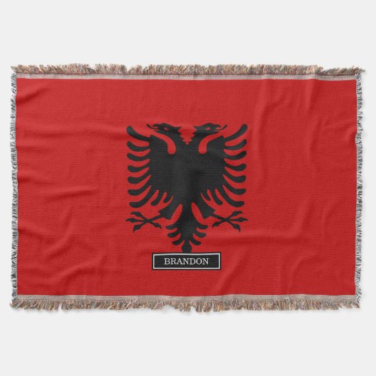 アルバニアの旗 スローブランケット (正面)
