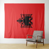 アルバニアの旗 タペストリー (インサイチュ(横))