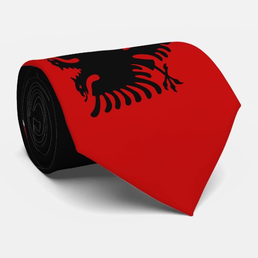 アルバニアの旗 ネクタイ (ロール)