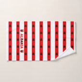 アルバニアの旗 バスタオルセット (ハンドタオル)