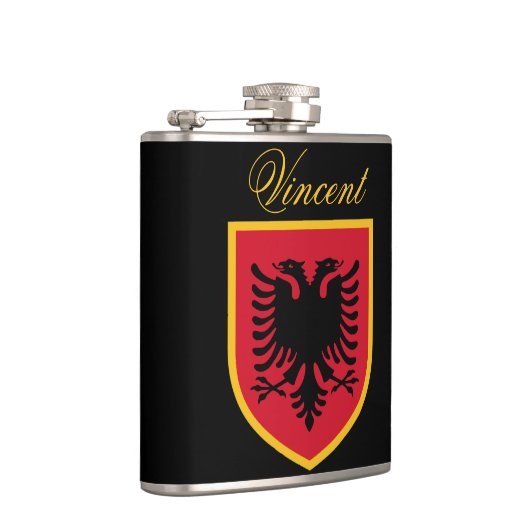 アルバニアの旗 フラスク (右)