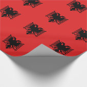 アルバニアの旗 ラッピングペーパー (角)
