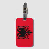 アルバニアの紋章付き外衣 ラゲッジタグ (正面縦)