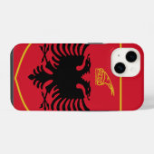 アルバニアの紋章 iPhoneケース (裏面横)