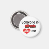 アルバニアの誰かが私を愛している マグネット (正面/裏面)