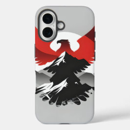 アルバニアの鷲と山々 | モダンヘリテージ フォン iPhone 16ケース