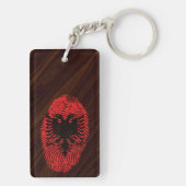 アルバニアのtouchの指紋の旗 キーホルダー (裏面)