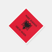 アルバニアを再素晴らし生する スタンダードカクテルナプキン (角)