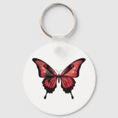 アルバニアアゲハチョウバタフライ国旗のシール キーホルダー (裏面)