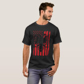 アルバニアアメリカ国旗コソボアルバニア人 Tシャツ (正面フル)