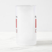 アルバニアアルバニアパーソナライズされた国旗 フロストグラスビールジョッキ (中央)