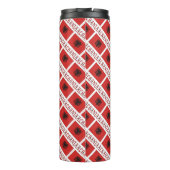 アルバニアアルバニア国旗の赤塗り潰し タンブラー (裏面)