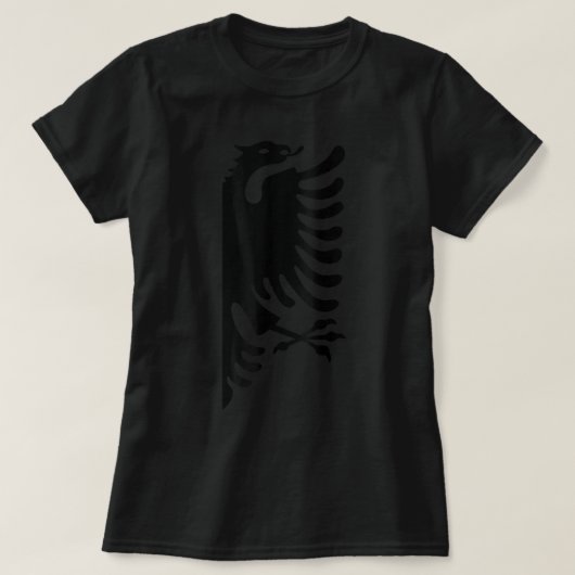 アルバニアカップルのシャツアルバニア国旗のシャツパートナーG Tシャツ (デザイン正面)