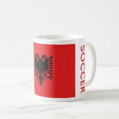 アルバニアサッカー コーヒーマグカップ (正面右)
