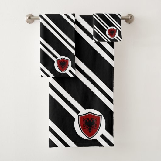 アルバニアシールド国旗 バスタオルセット (インサイチュ)