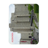 アルバニアスケアンデルベグ博物館ビューマグネット マグネット (縦)