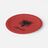 アルバニアダブルイーグル紙プレート ペーパープレート (アングル)