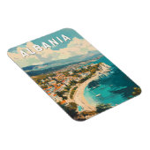 アルバニアトラベルアートヴィンテージ マグネット (右側)