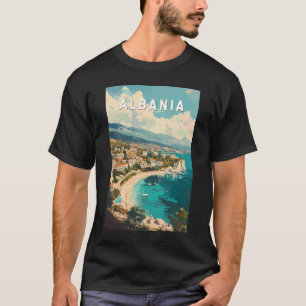アルバニアトラベルアートヴィンテージ Tシャツ