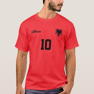 アルバニアパーソナライズされたナショナルチームジャージー Tシャツ