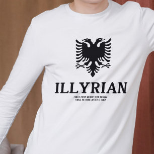 アルバニアプライドとアルバニア国旗のTシャツ Tシャツ