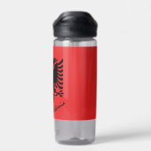 アルバニアボトル愛国的アルバニア国旗 ウォーターボトル (背面)