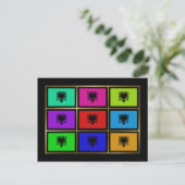 アルバニアマルチフエフラグはがき ポストカード (スタンド正面)