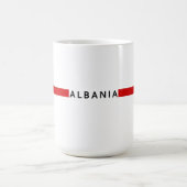 アルバニアミニマル国旗 コーヒーマグカップ (中央)