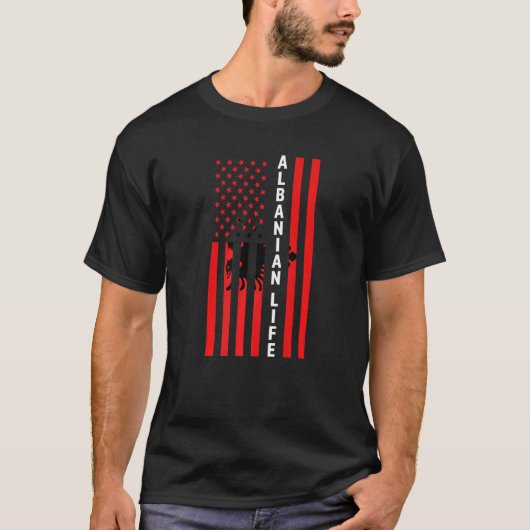アルバニアライフアルバニアアルバニア Tシャツ (正面)