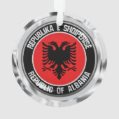 アルバニアラウンドエンブレム オーナメント (裏面)