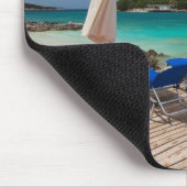 アルバニアンリビエラ、サミル、町のビーチフロント マウスパッド (コーナー)