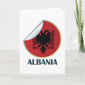 アルバニア両頭イーグルエンブレム カード (正面)