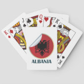 アルバニア両頭イーグルエンブレム トランプ (裏面)