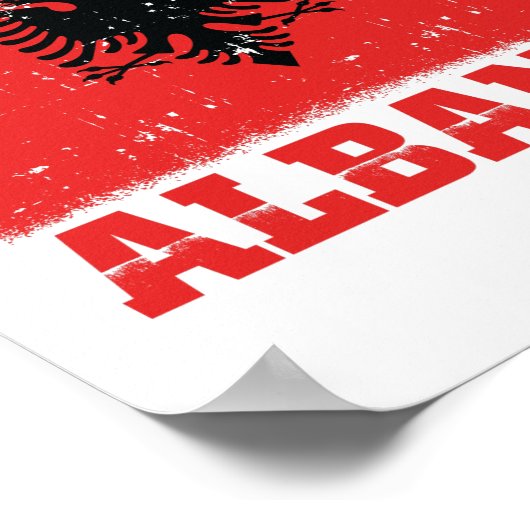 アルバニア中毒 |アルバニアのバルカンギフト ポスター (角)