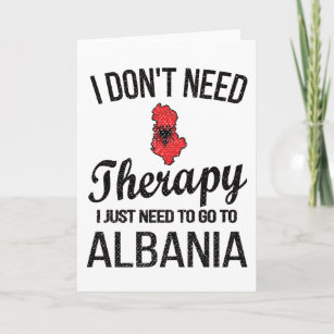アルバニア伝統アルバニアルーツアルバニア国旗 カード