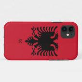 アルバニア共和国の旗のワシのiPhone 5の場合 Case-Mate iPhoneケース (裏面(横))