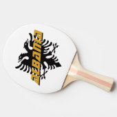 アルバニア国エレガント有国・アルバニア国旗 卓球ラケット (横)