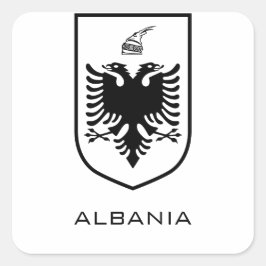 アルバニア国家の紋章 ヘリテージインク スクエアシール